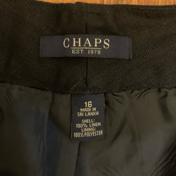 Navy Blue Linen Pants - Picture 1 of 5